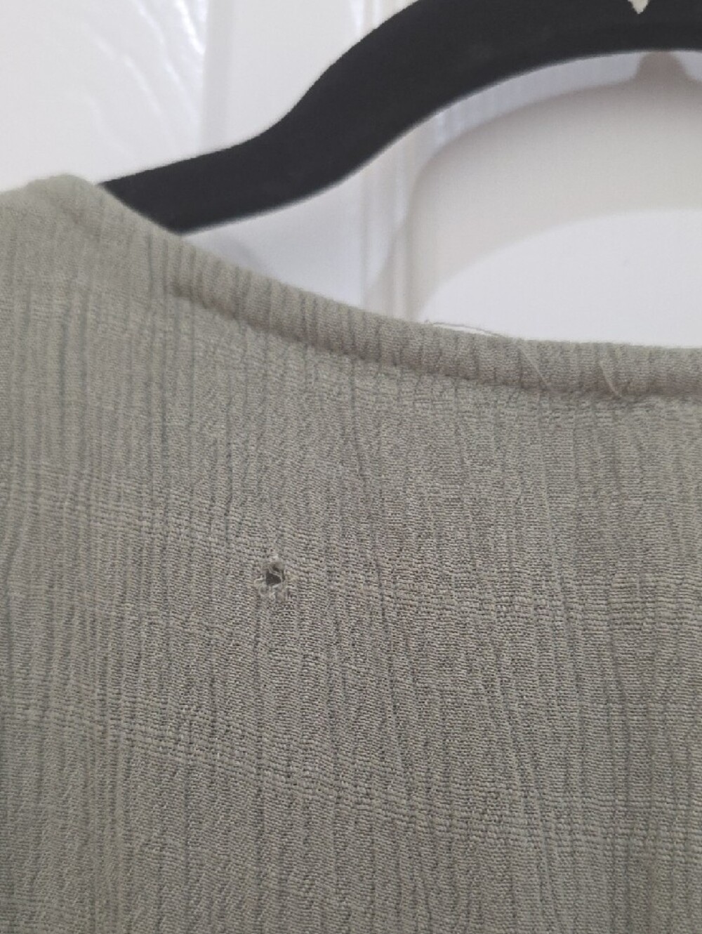 Free People Devon Midi Maxi Smocked Sage Green Dress Size L *tiny hole on back - Picture 8 of 10